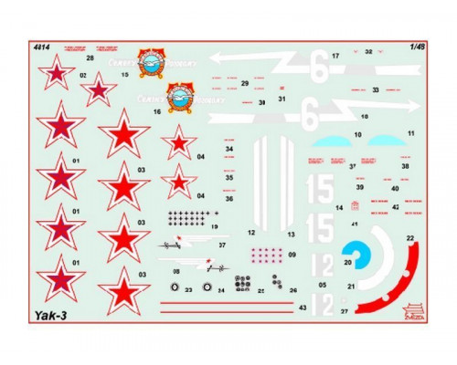 Сборная модель ZVEZDA Советский истребитель Як-3, 1/48
