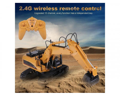 Радиоуправляемый экскаватор HUI NA TOYS 2.4G 15CH 1/16 RTR