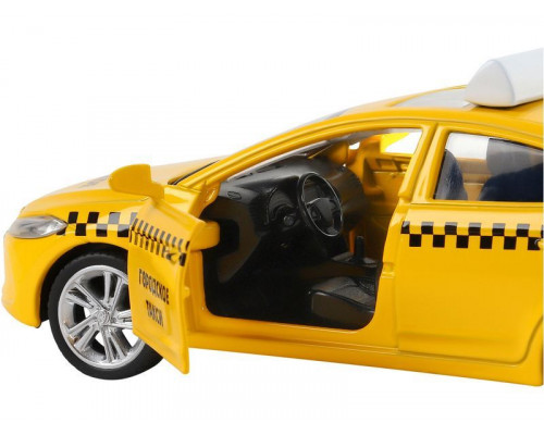 Машина АВТОПАНОРАМА HYUNDAI ELANTRA, ГОРОДСКОЕ ТАКСИ, 1/40, инерция, откр. двери, 17,5*12,5*6,5