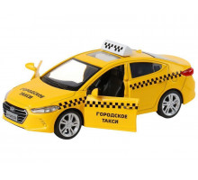 Машина "АВТОПАНОРАМА" HYUNDAI ELANTRA, ГОРОДСКОЕ ТАКСИ, 1/40, инерция, откр. двери, 17,5*12,5*6,5