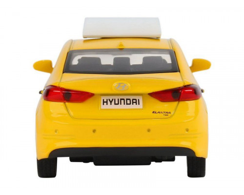 Машина АВТОПАНОРАМА HYUNDAI ELANTRA, ГОРОДСКОЕ ТАКСИ, 1/40, инерция, откр. двери, 17,5*12,5*6,5