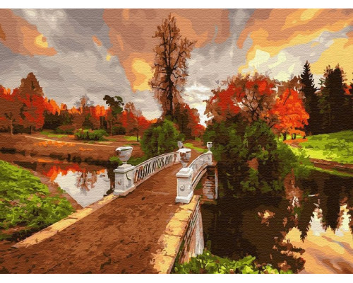 Картина по номерам 40х50 Павловск (27 цветов)