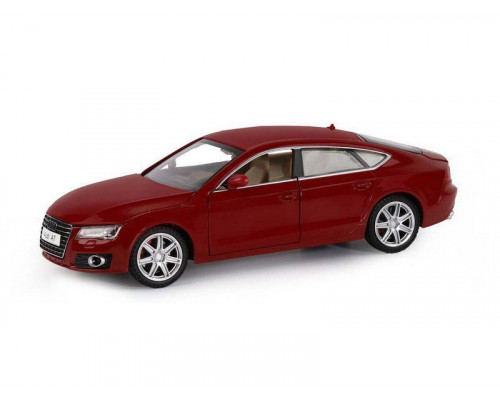 Машина АВТОПАНОРАМА Audi A7, красный, 1/24, свет, звук, в/к 24,5*12,5*10,5 см