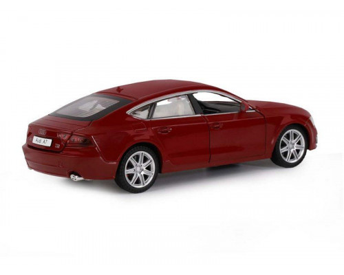 Машина АВТОПАНОРАМА Audi A7, красный, 1/24, свет, звук, в/к 24,5*12,5*10,5 см