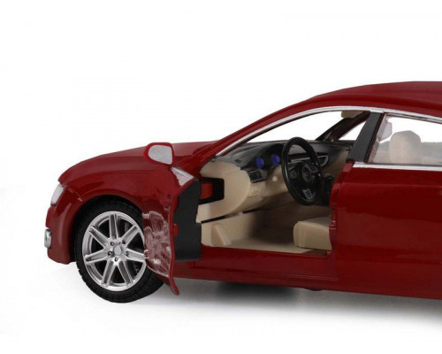Машина АВТОПАНОРАМА Audi A7, красный, 1/24, свет, звук, в/к 24,5*12,5*10,5 см