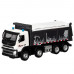 Машина АВТОПАНОРАМА Volvo самосвал, белый, 1/50, свет, звук, в/к 28*14*10 см