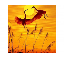 Картина мозаикой 30х30 ТАНЕЦ ЖУРАВЛЕЙ (квадрат) (14 цветов)