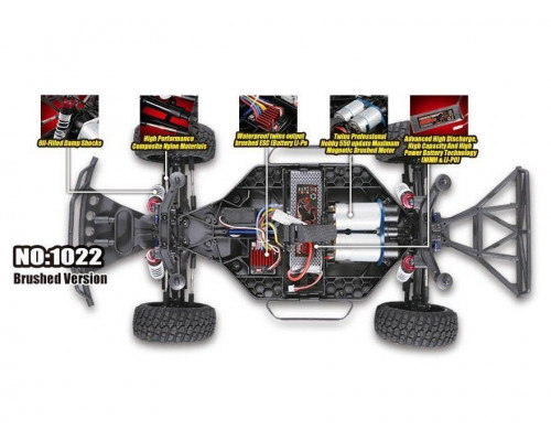 Радиоуправляемый шорт-корс Remo Hobby 9EMU TWINS MOTOR (синий) 4WD 2.4G 1/8 RTR