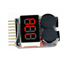 Тестер-сигнализатор разрядки Li-Po (1-8 банок)