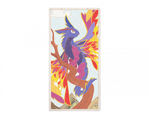 Деревянный конструктор Lemmo Пазл-раскраска-игрушка Дракон, 82 детали