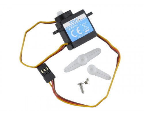 Сервомашинка реверсная 9g для самолета Top RC 500 Class Cessna 182 6СH (Flap2), провод 250мм