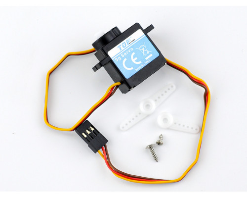 Сервомашинка реверсная 9g для самолета Top RC 500 Class Cessna 182 6СH (Flap2), провод 250мм