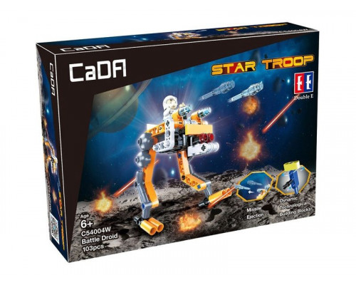 Конструктор CaDA Technic звездный отряд, собери звездный корабль с C54001W+02W+03W (103 детали)
