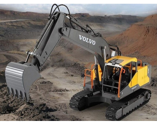 Радиоуправляемый экскаватор Double Eagle Volvo EC160E 1:16 2.4G, ковш