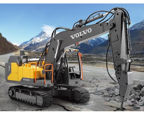 Радиоуправляемый экскаватор Double Eagle Volvo EC160E 1:16 2.4G, ковш