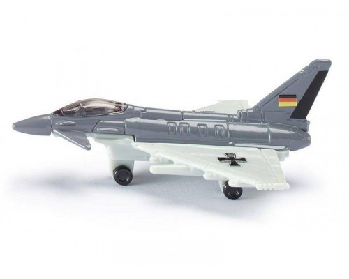 Самолет Siku Реактивный Jet Fighter 0873 1/87, 6.9 см, серый/белый