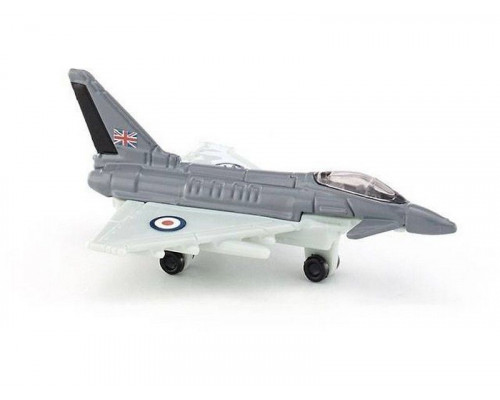 Самолет Siku Реактивный Jet Fighter 0873 1/87, 6.9 см, серый/белый