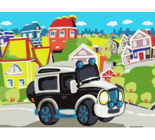 Набор юного художника 20х30 В СКАЗОЧНОМ ГОРОДКЕ  (15 цветов)