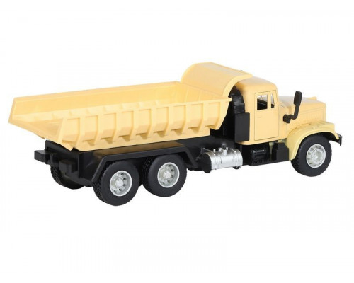 Машина АВТОПАНОРАМА Грузовик, хаки бежевый, 1/32, свет, звук, инерция, в/к 24*8*10 см