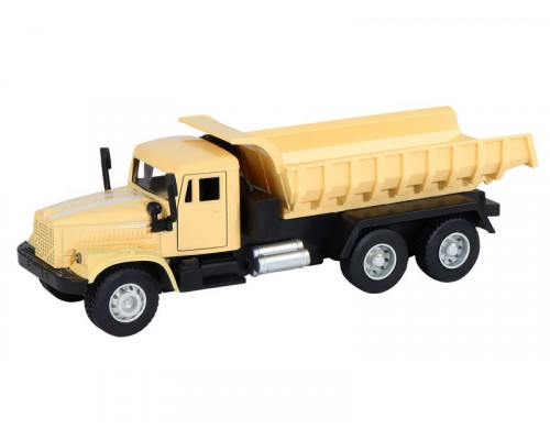 Машина АВТОПАНОРАМА Грузовик, хаки бежевый, 1/32, свет, звук, инерция, в/к 24*8*10 см