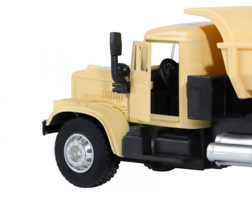 Машина АВТОПАНОРАМА Грузовик, хаки бежевый, 1/32, свет, звук, инерция, в/к 24*8*10 см