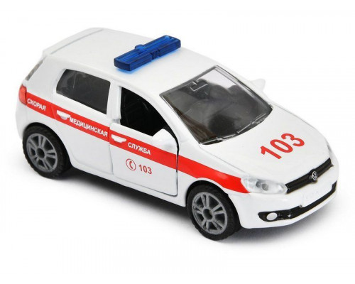 Легковой автомобиль Siku 1411RUS Скорая медицинская служба, белый