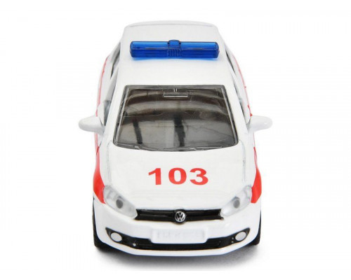 Легковой автомобиль Siku 1411RUS Скорая медицинская служба, белый