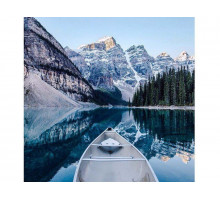 Картина по номерам 30х30 Вдоль скалистых гор (18 цветов)