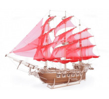 Деревянный конструктор Lemmo Корабль "Пегас", 638 деталей