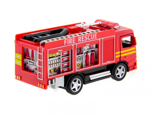 Машина Kinsmart Пожарная машина Rescue Fire Engine инерция (1/12шт.) б/к