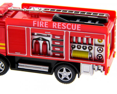 Машина Kinsmart Пожарная машина Rescue Fire Engine инерция (1/12шт.) б/к