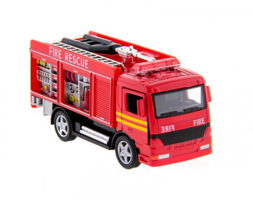 Машина Kinsmart Пожарная машина Rescue Fire Engine инерция (1/12шт.) б/к