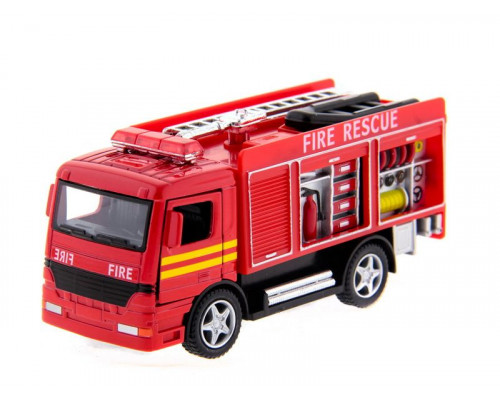 Машина Kinsmart Пожарная машина Rescue Fire Engine инерция (1/12шт.) б/к
