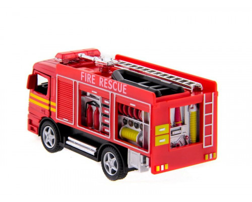 Машина Kinsmart Пожарная машина Rescue Fire Engine инерция (1/12шт.) б/к
