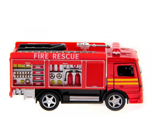Машина Kinsmart Пожарная машина Rescue Fire Engine инерция (1/12шт.) б/к