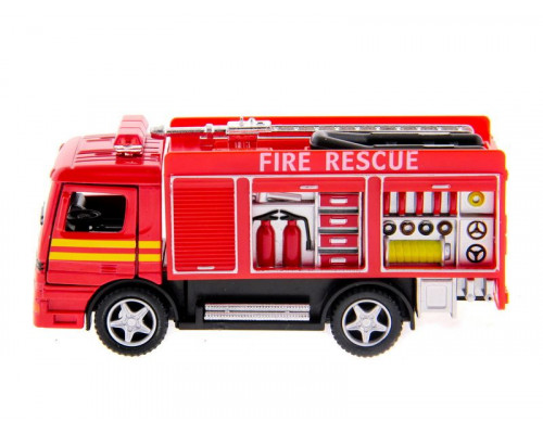 Машина Kinsmart Пожарная машина Rescue Fire Engine инерция (1/12шт.) б/к