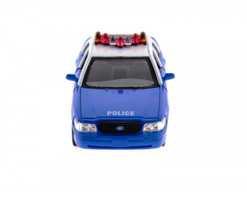 Машина Kinsmart Ford Crown Victoria (police) инерция (1/12шт) 1:42 б/к