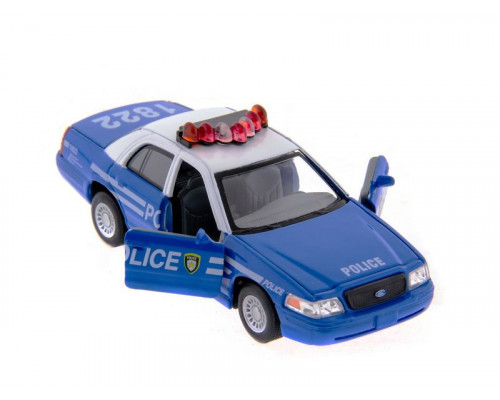 Машина Kinsmart Ford Crown Victoria (police) инерция (1/12шт) 1:42 б/к