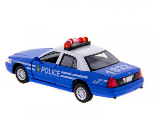 Машина Kinsmart Ford Crown Victoria (police) инерция (1/12шт) 1:42 б/к