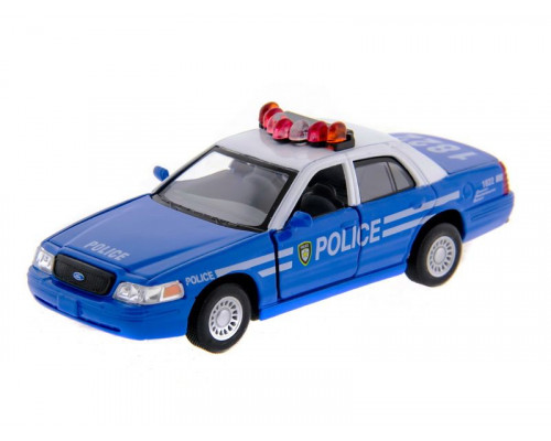 Машина Kinsmart Ford Crown Victoria (police) инерция (1/12шт) 1:42 б/к