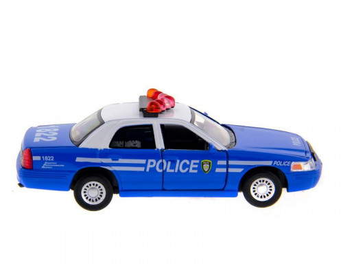 Машина Kinsmart Ford Crown Victoria (police) инерция (1/12шт) 1:42 б/к