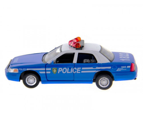 Машина Kinsmart Ford Crown Victoria (police) инерция (1/12шт) 1:42 б/к
