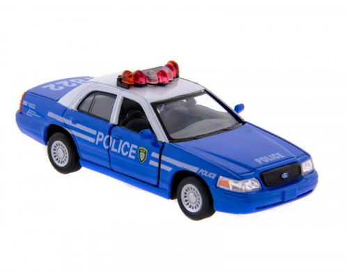 Машина Kinsmart Ford Crown Victoria (police) инерция (1/12шт) 1:42 б/к