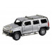 Машина АВТОПАНОРАМА Hummer H3, серебряный, 1/32, свет, звук, инерция, в/к 17,5*13,5*9 см