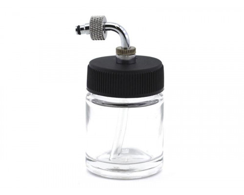 Баночка с крышкой, 22 мл, трубка 90 градусов, гайка, стекло, шт