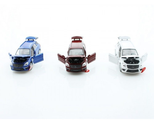 Машина 1:32 Mercedes-Benz ML63 AMG свет, звук, инерция 15см (1/12шт) б/к