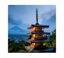 Картина мозаикой 30х30 ЯПОНСКАЯ ПАГОДА (квадр. эл-ты) (33 цвета)