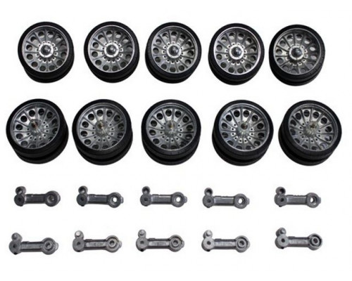 Катки металлические с резиновыми бандажами для танка T34/85