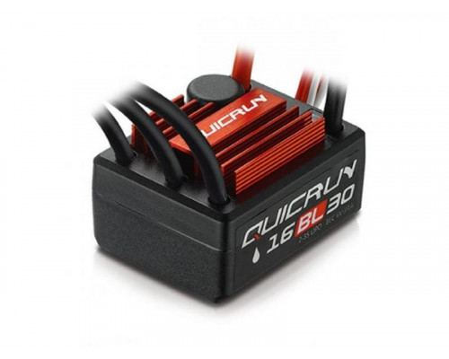 Бесколлекторный бессенсорный регулятор Hobbywing QuicRun-WP-16BL30 (30A-100A, 1/18, 1/16)
