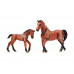 Фигурки животных MASAI MARA MM204-003 серии Мир лошадей: Ганноверская лошадь и жеребенок 3 пр.